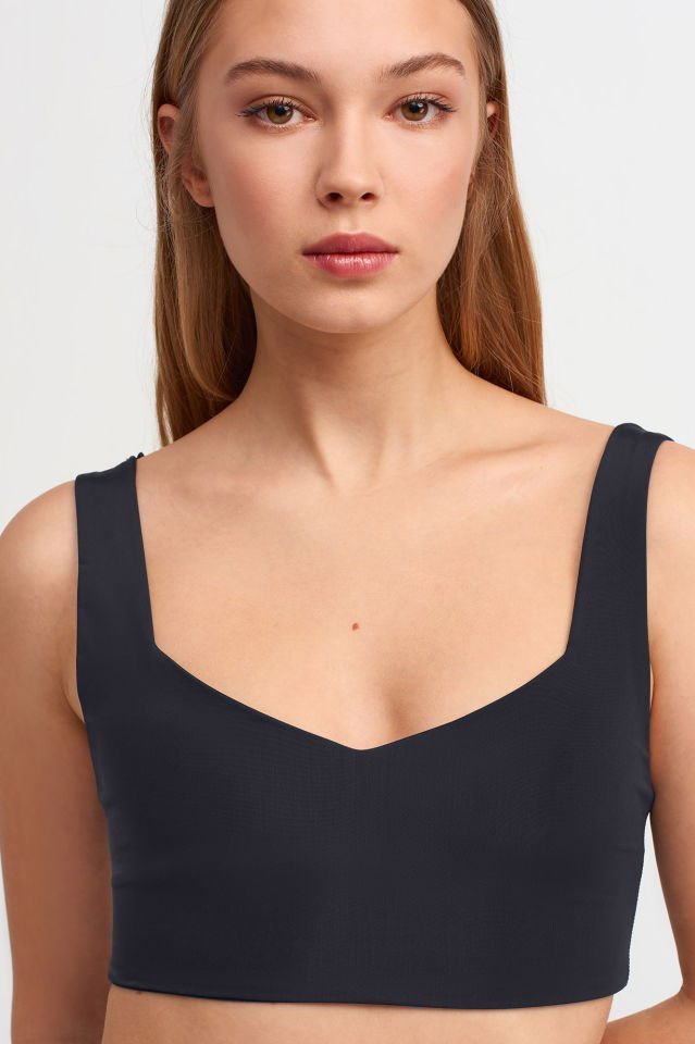 Askılı Basic Kadın Büstiyer - Siyah