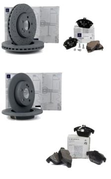 Mercedes W176 Kasa A180 Ön Ve Arka Fren Disk Ve Balata Seti Orijinal Mercedes 2464212512 - 0004203002 - 2464230012 - 0074209420
