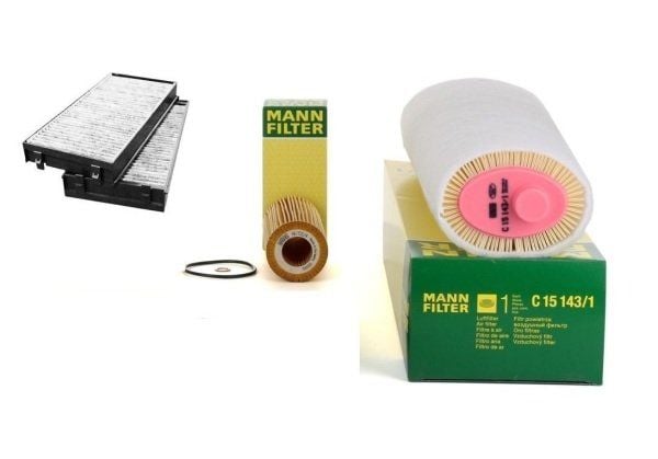 Bmw X5 E70 Kasa (2007-2010) Periyodik Bakım Filtre Seti Mann Marka Mazotsuz C15143-1 - HU721-4x - WPK218