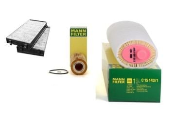 Bmw X5 E70 Kasa (2007-2010) Periyodik Bakım Filtre Seti Mann Marka Mazotsuz C15143-1 - HU721-4x - WPK218