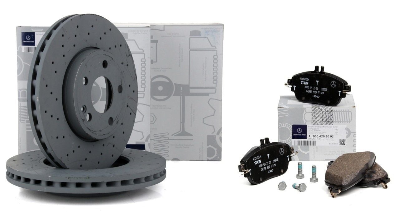 Mercedes W176 Kasa A180 ( AMG Tip ) Ön Fren Balata Disk Seti Orijinal Mercedes 2464212512 - 0004203002