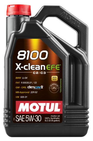 MOTUL 8100 X-Clean EFE 5W-30 Dexos2 Partiküllü Motor Yağı 5LT