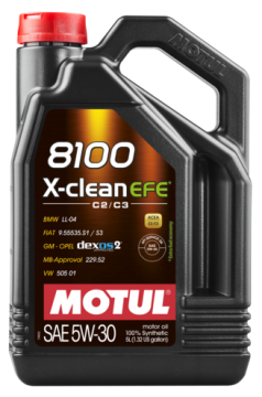 MOTUL 8100 X-Clean EFE 5W-30 Dexos2 Partiküllü Motor Yağı 5LT