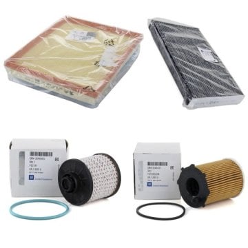 Opel Crossland X 1.6 Dizel Bakım Filtre Seti Orjinal