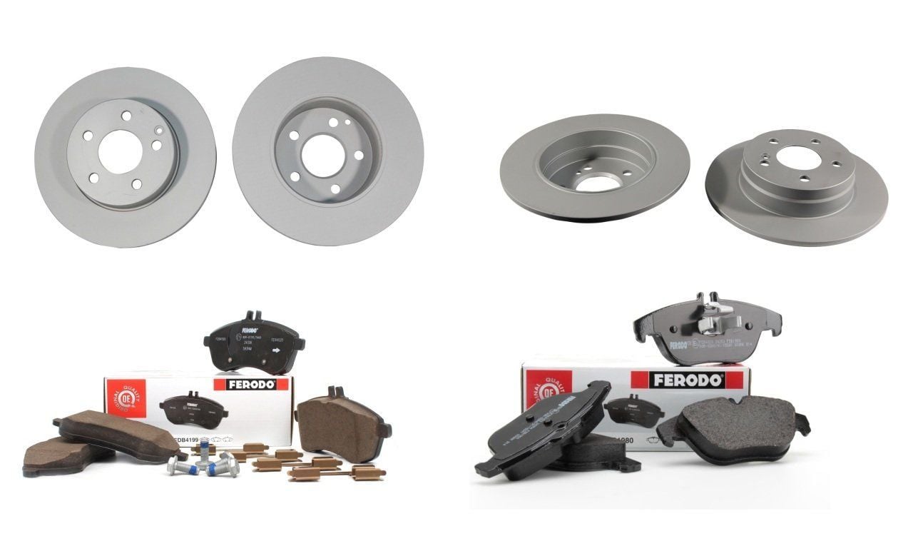 Mercedes W204 Kasa C180 Fren Disk Ve Balata Kiti Ferodo Marka FDB1980 - FDB1978- DDF1688 - DDF1689