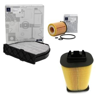 Mercedes W204 Kasa C180 ( 274 Motor ) Periyodik Bakım Filtre Seti Orijinal Mercedes A2701800109 - A2740940004 - A2128300318