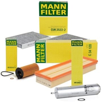 Bmw X5 F15 Kasa 2.5d 2015 Sonrası Periyodik Bakım Filtre Seti Mann Marka HU6014z - WK5002x - C34120 - CUK2941