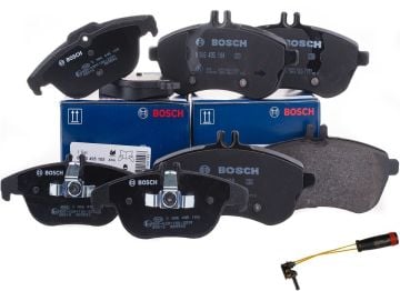 Mercedes W204 Kasa C230 Ön Ve Arka Fren Balata Seti Bosch Marka 0986495105 - 0986495104 -60-201-008 - F0300001