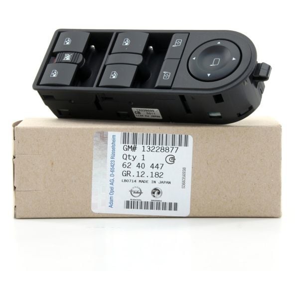 Opel Astra H 4'lü Cam Kaldırma Anahtarı Komple GM 6240447