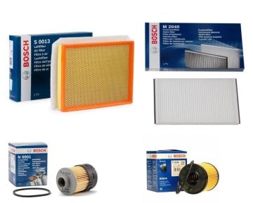 Opel Astra H 1.3 Dizel Komple Bosch Filtre Bakım Seti Süngerli Tırnaklı Tip