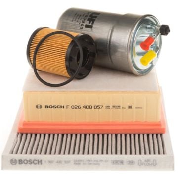 Opel Corsa D 2007 - 2009 Model Arası Euro4 1.3 Dizel Bakım Seti Bosch Marka (Tırnaklı Tip Yağ Filtresi)