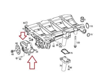 Mercedes W204 Kasa C180 Kompressor Yağ Pompası Orijinal Mercedes A2711800901