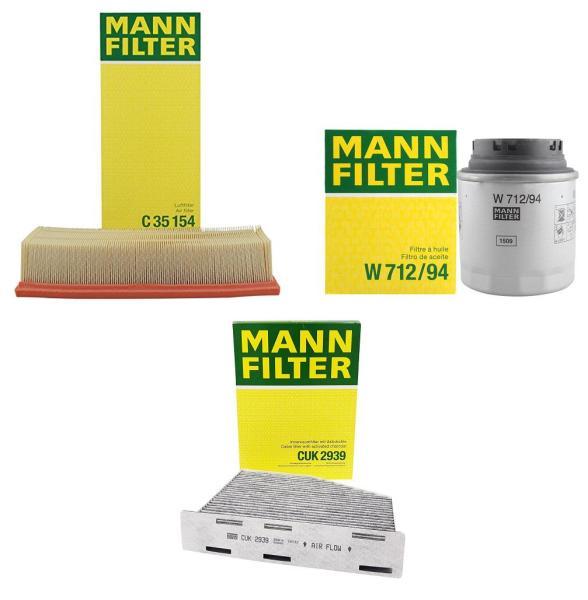 Volkswagen Passat CC 1.4 TSI (CAV,CTH) Bakım Filtre Seti (Yakıt Hariç) Mann Marka C35154 - W712-94 - CUK2939