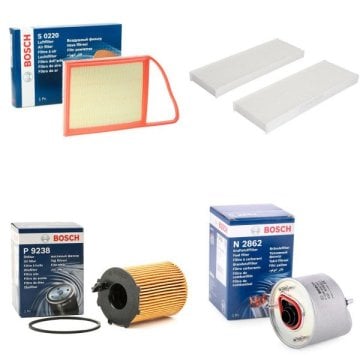 Peugeot 301 1.6 Hdi Euro5 Periyodik Yağ Bakım Filtre Seti Bosch Marka S0220 - P9238 - N2862