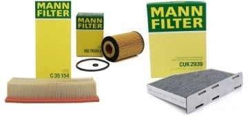 Volkswagen Caddy 2.0 TDI 102 BG Periyodik Filtre Bakım Seti Mann Marka C351541 - CUK2939 - HU7020Z