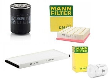 Volkswagen Passat 1.6 Benzinli Motor Filtre Bakım Seti Mann Marka W7195 - CU3955 - WK8307 - C26168