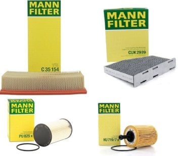 Volkswagen Passat 2.0 TDI Bakım Seti Mann Marka C35154 - HU7197X - CUK2939 - PU825X