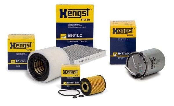 Volkswagen Polo 1.2 TDI Periyodik Bakım Filtre Seti Mazot Filtreli Hengst Marka E1017L - E961LC - H417WK - E211H01D208