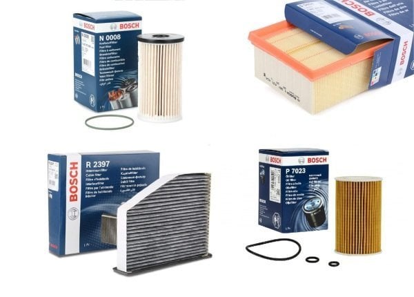 Volkswagen Jetta 1.6 TDI Periyodik Bakım Filtre Seti Bosch Marka N0008 - S9404 - R2397 - P7023