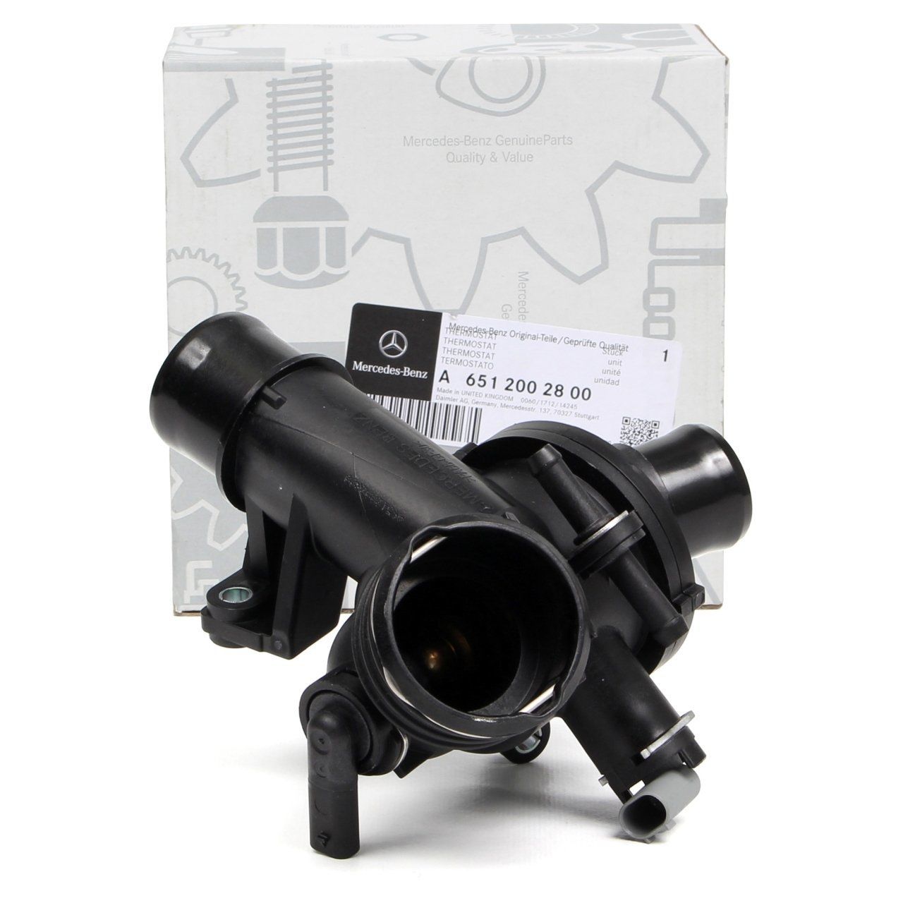 Mercedes W204 Kasa C220 - C250 CDI Komple Termostat Orijinal Mercedes A6512002800