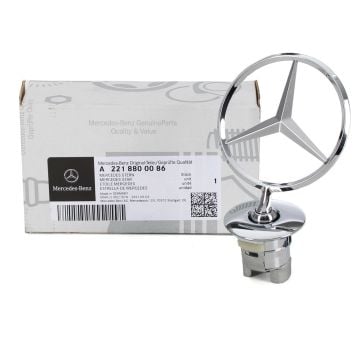 Mercedes W204 Kasa Ön Kaput Yıldızı Komple ( Arma ) Orijinal Mercedes A2218800086