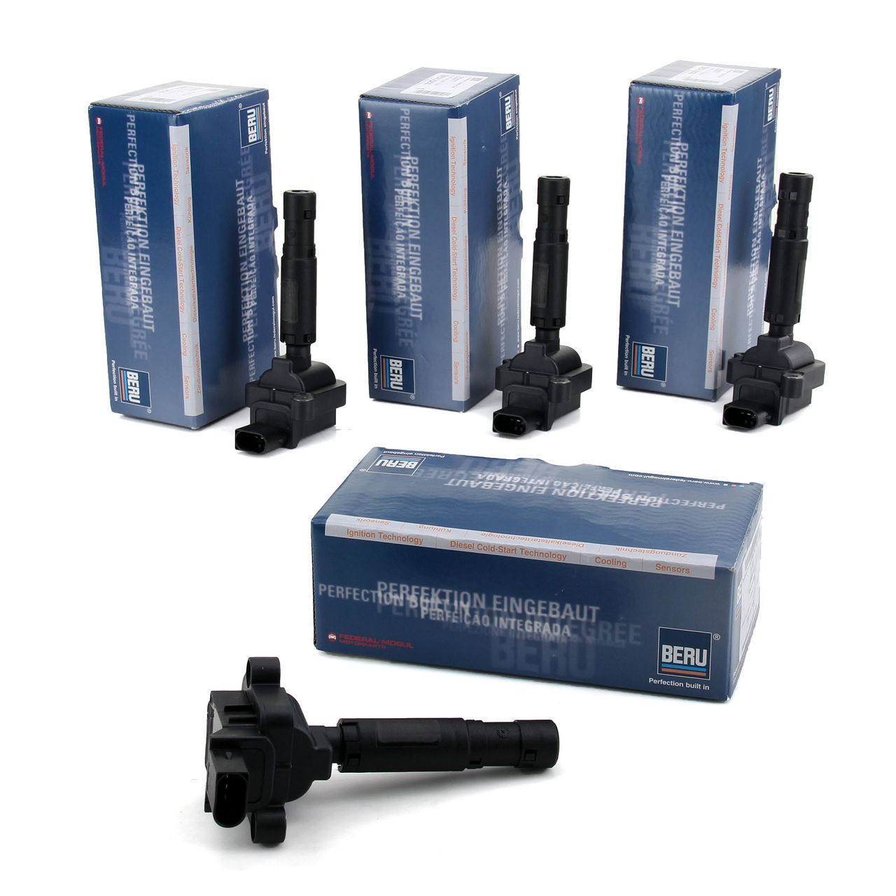 Mercedes W204 Kasa C180 CGI Kompressor Ateşleme Bobini Takım Beru Marka ZS077 - 0001502580