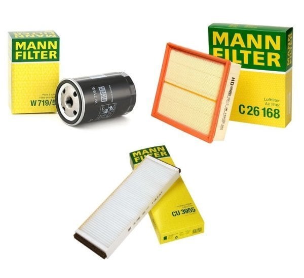 Audi A4 1994 - 2001 1.6 / 1.8 Periyodik Bakım Seti Mann Marka C26168 - W7195 - CU3955