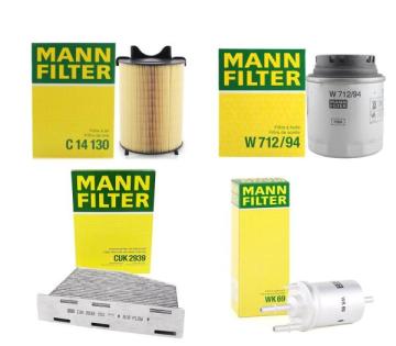 Audi A3 1.4 TFSI Filtre Bakım Seti Mann Marka C14130 - W71294 - CUK2939 - WK69