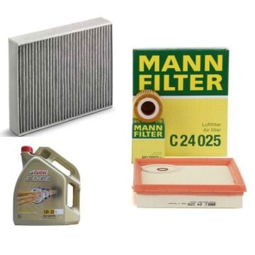 Bmw F20 Kasa 120i Periyodik Bakım Seti Castrol Yağ HU7003x - C24025 - WPK222 - CASTROL