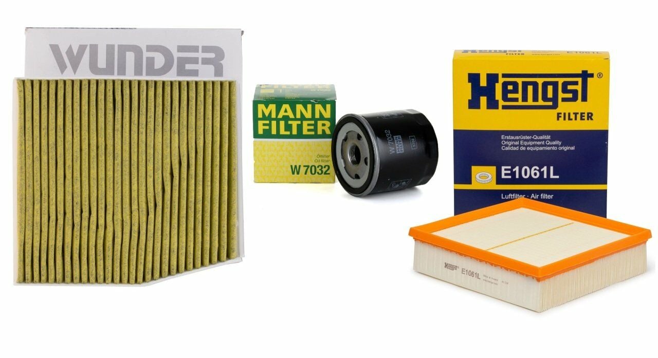 Mercedes W246  Kasa  B180 Cdı / D Periyodik Bakım Filtre Seti Hengst Marka W7032 - E1061L - WPK721