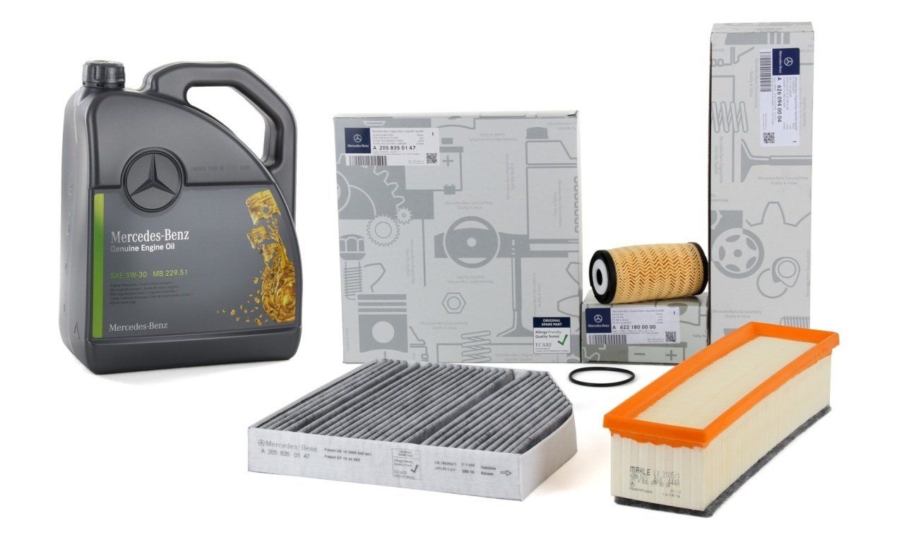 Mercedes W205 Kasa C200 D Bluetec Periyodik Bakım Filtre Seti Orijinal Mercedes Marka A6261840000 - A6260940004 - A205835014764 - A000989690613ABDE
