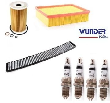 Bmw 3 Serisi E46 Kasa 318İ (1998-2001) Periyodik Bakım Seti Buji'li WY204 - WH201 - WPK206 - 0242236562