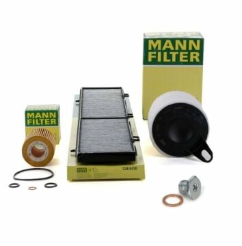 Bmw E90 316i Kasa Periyodik Bakım Filtre Seti Mann Marka Karter Tapalı CUK8430 - HU815-2x - C1361 - 30968