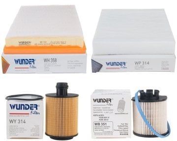 Chevrolet Yeni Aveo 1.3 Dizel Bakım Filtre Seti Wunder 2011 ->
