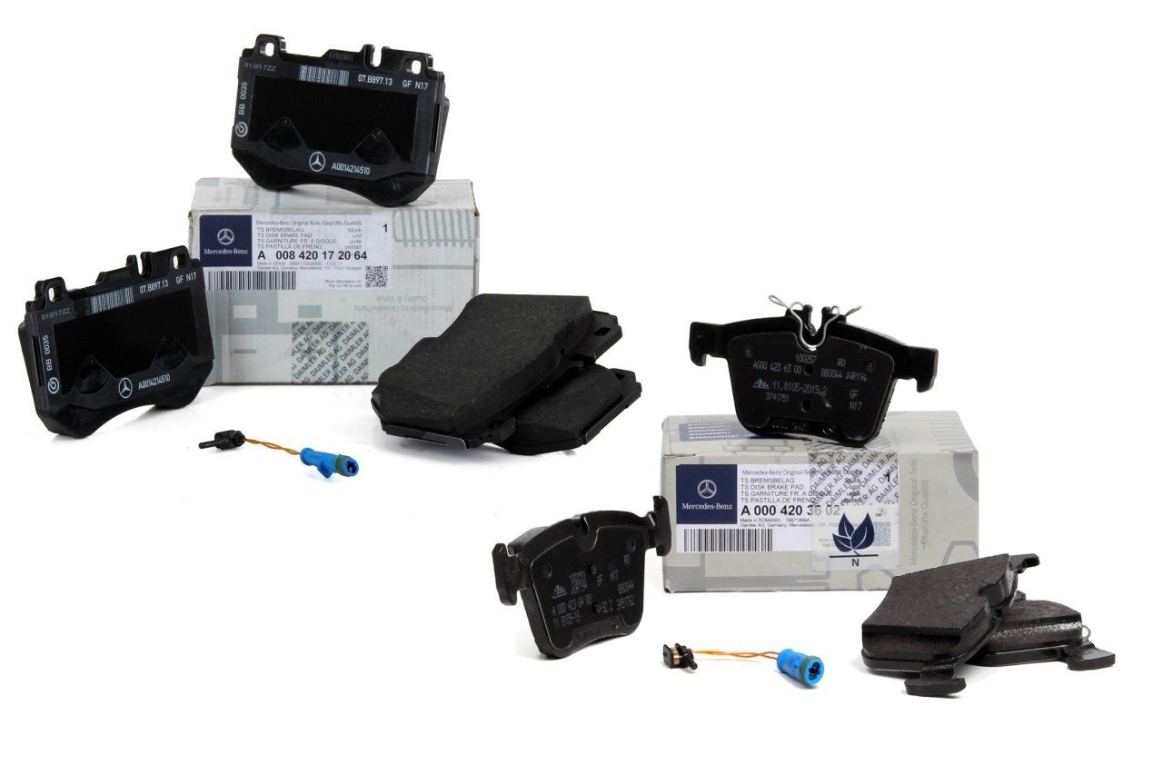 Mercedes W205 Kasa C200 D AMG Ön Ve Arka Fren Balata Takımı Set Orijinal Mercedes Marka A0004209503 - A0004209403 - F0300001
