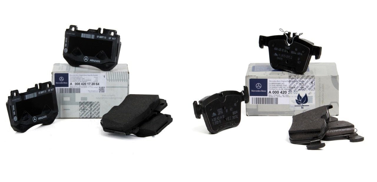 Mercedes W205 Kasa C180 AMG Tip Fren Balata Kiti Ön Ve Arka Orijinal Mercedes Marka 0084201720 - 0004203602 - A0004209503 - A0004209403 - F0300001