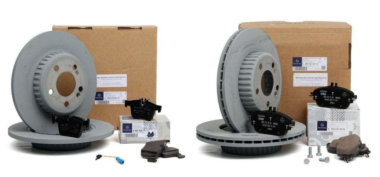Mercedes W205 Kasa C180 Ön Ve Arka Fren Disk - Balata Seti Orijinal Mercedes Marka 0084201320 - 0004230512 - 0084203720 - 0004212412 - A0004209403 - A0004209703
