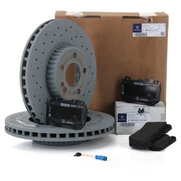 Mercedes W205 Kasa C180 D AMG Tip Ön Fren Disk Ve Balata Seti Orijinal Mercedes Marka 0004212112 - 0084201720 - A0004209503