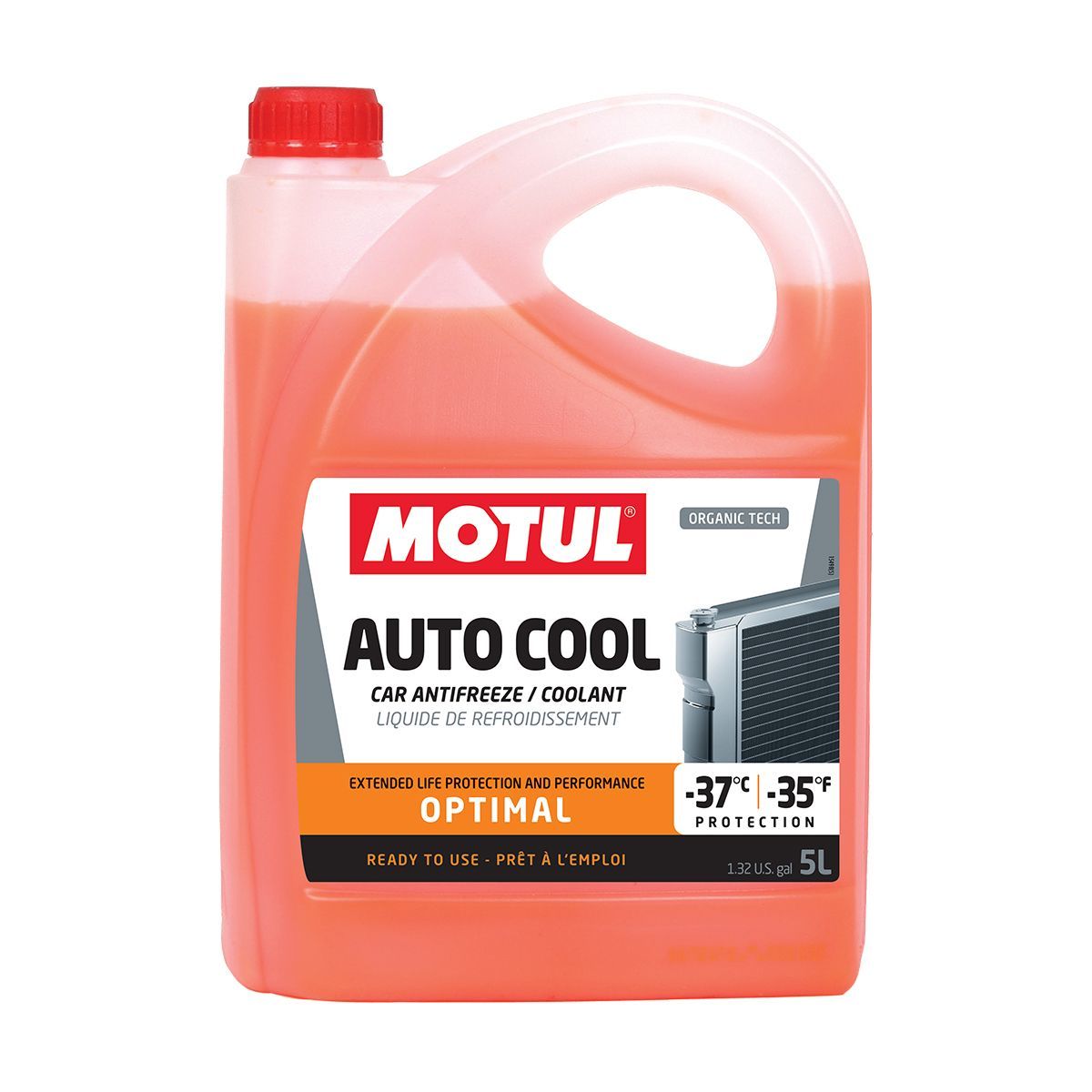 Motul AUTO COOL OPTIMAL -37°C Kırmızı Organik Antfriz 5L