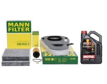 Bmw F10 Kasa 525dx Periyodik Bakım Filtre Seti Mann Marka Motul 5W30 EFE Mazotsuz HU6004x - CUK2533-2 - C51001 - MOTUL