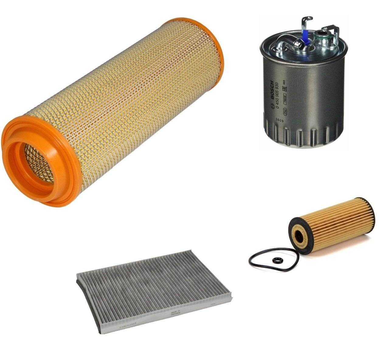 Mercedes W168  Kasa  A170 Cdi Periyodik Bakım Filtre Seti 1457433069-0450905930-E16H01D51-WPK711