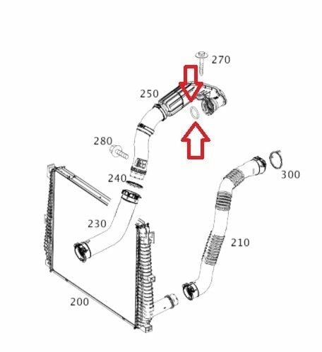 Mercedes W205 Kasa C200 D Turbo Hortumu Olrıng Contası Orijinal Mercedes Marka A6269970645