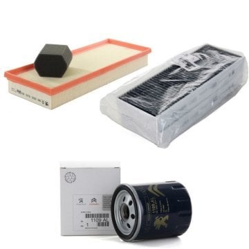 Peugeot 308 1.2 Puretech Benzinli Periyodik Yağ Bakım Filtre Seti Karbonlu Polen Orjinal 9805552080 - 9804163480 - 1109AL