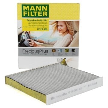 Volkswagen Golf 7 Antibakteriyel Karbonlu Polen Filtresi Mann Marka FP26009