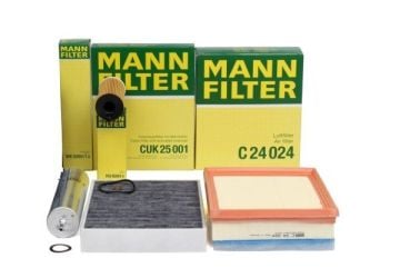 Bmw F30 LCI Kasa 318d Periyodik Bakım Filtre Seti Mann Marka HU6014z - C24024 - CUK25001 - WK5005-1z