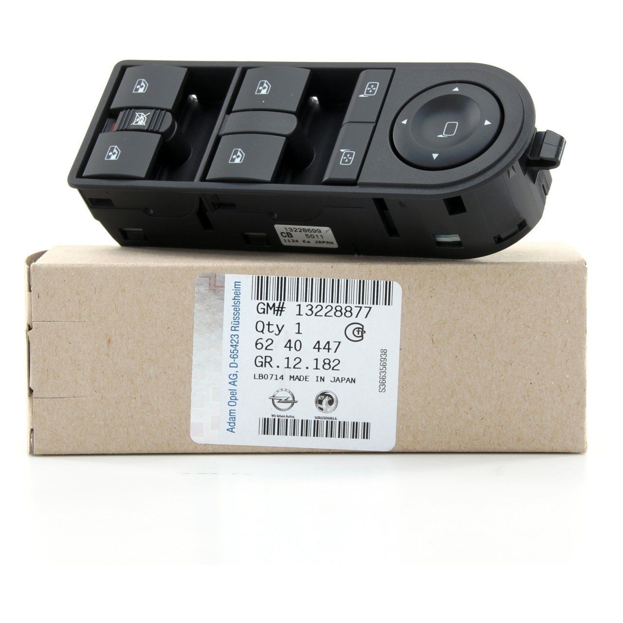 Opel Astra H Sol Cam Kaldırma Düğmesi Orjinal