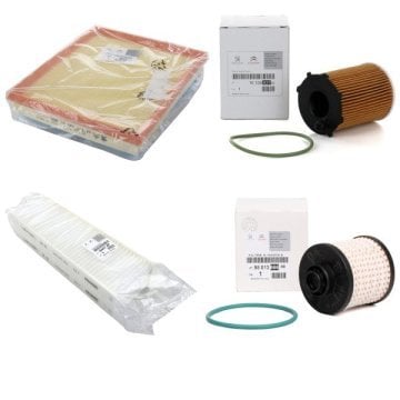 Peugeot 3008 1.6 Bluehdi Periyodik Yağ Bakım Filtre Seti Orjinal 1610693780 - 9801366680 - 9802348680 - 6447XF