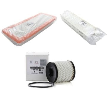 Peugeot 3008 1.6 Benzinli Periyodik Yağ Bakım Filtre Seti Orjinal 9818914980 - 1444TT - 6447XF