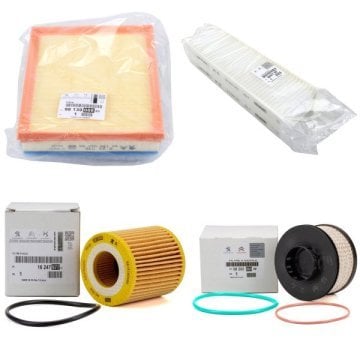 Peugeot Rifter 1.5 Bluehdi Periyodik Yağ Bakım Filtre Seti Orjinal 1680682480 - 9813908880 - 9820226380 - 6447XF