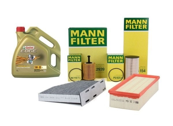 Volkswagen Passat 2.0 TDI Bakım Seti Mann Marka Castrol Motor Yağlı HU7197x - CUK2939 - PU825x - C35154